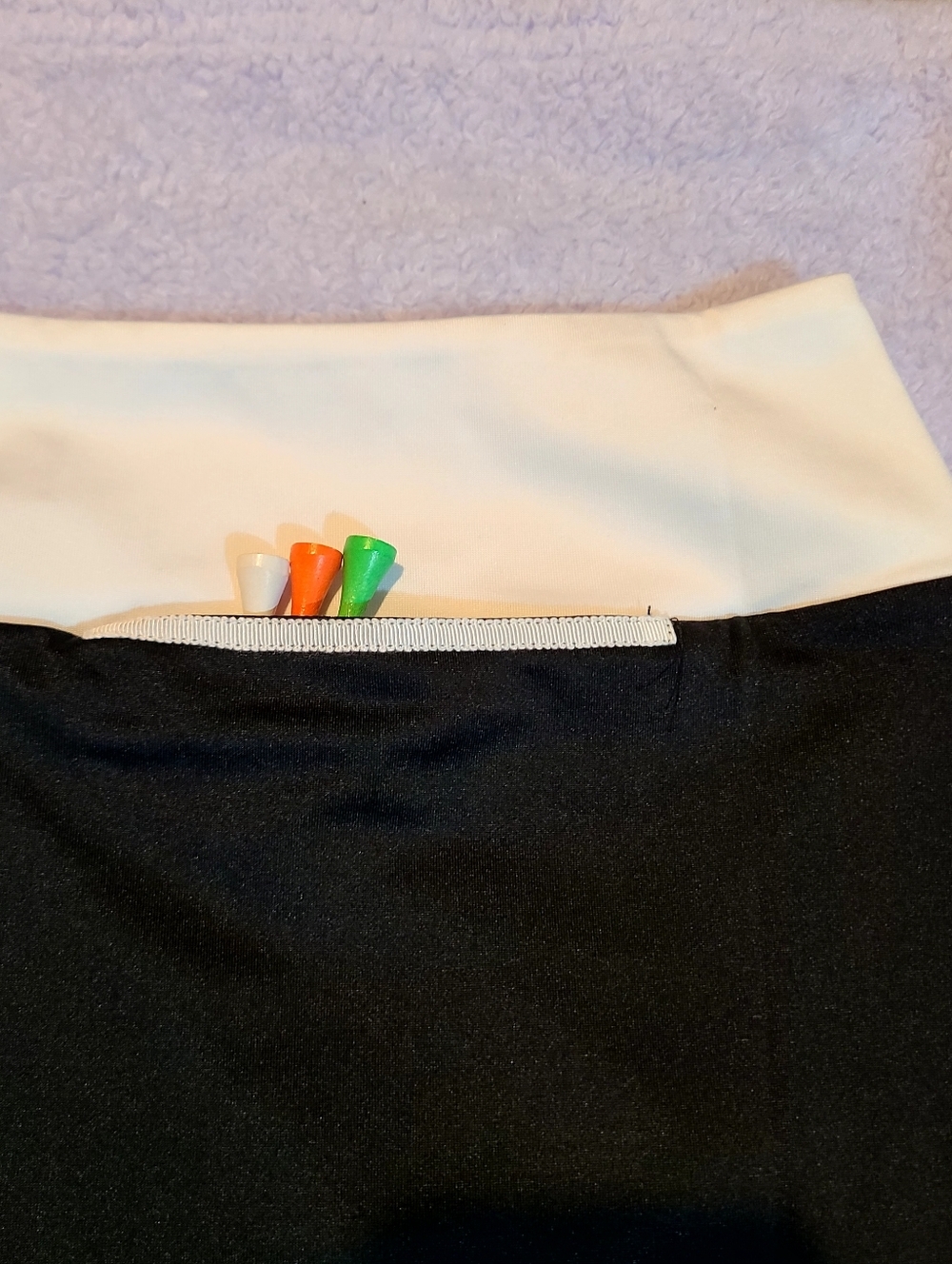 GOLFTINI Stability Skort Blue White Striped Performance NWT - Picture 6 of 7